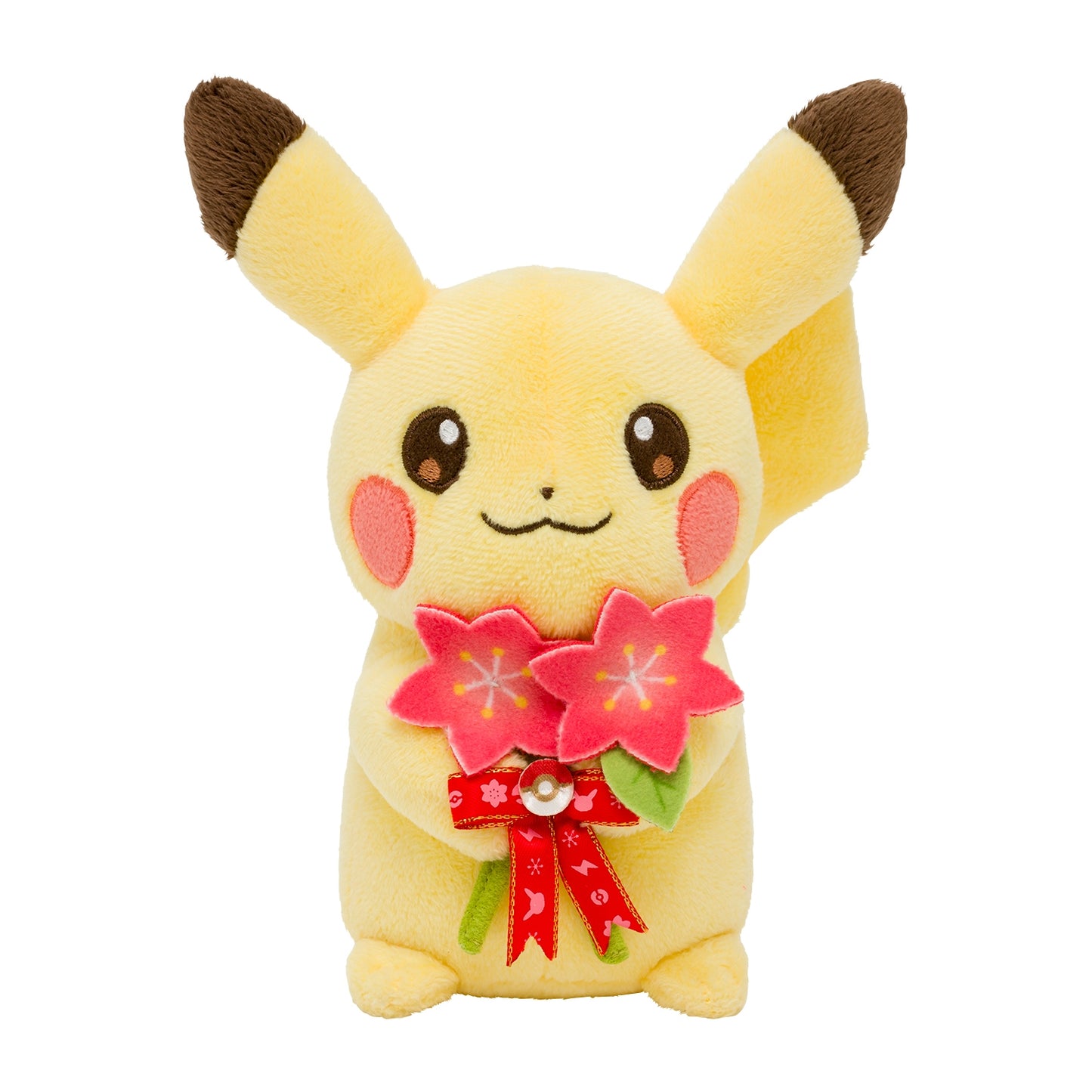Official Pokemon Center Japan Pikachu Holding Gracidea Flower Gift Plush