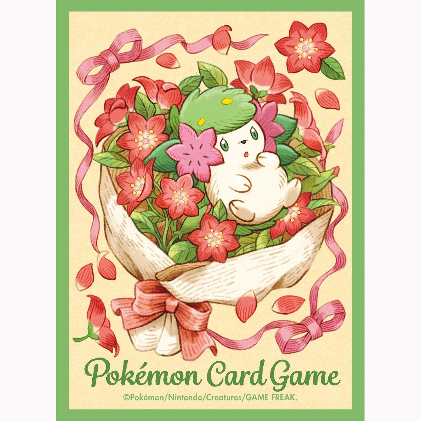 Pokemon Center Japan Shaymin in a Flower Bouquet Sleeves Set of 64