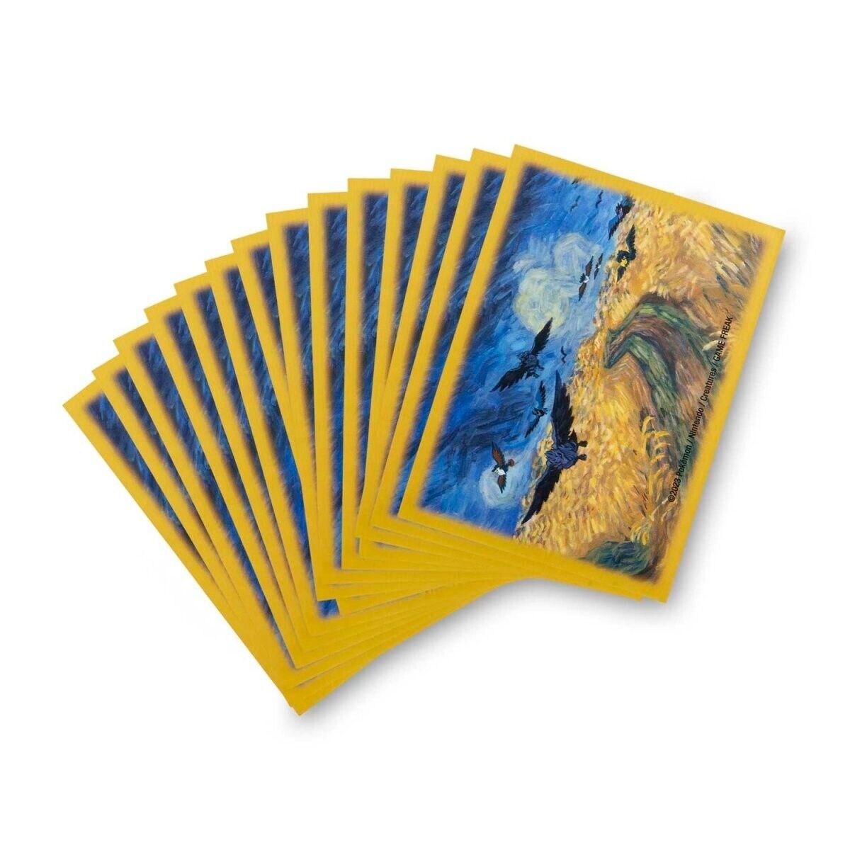 Pokemon Center × Van Gogh Museum Corviknight Inspired by Wheatfield with Crows Card Sleeves
