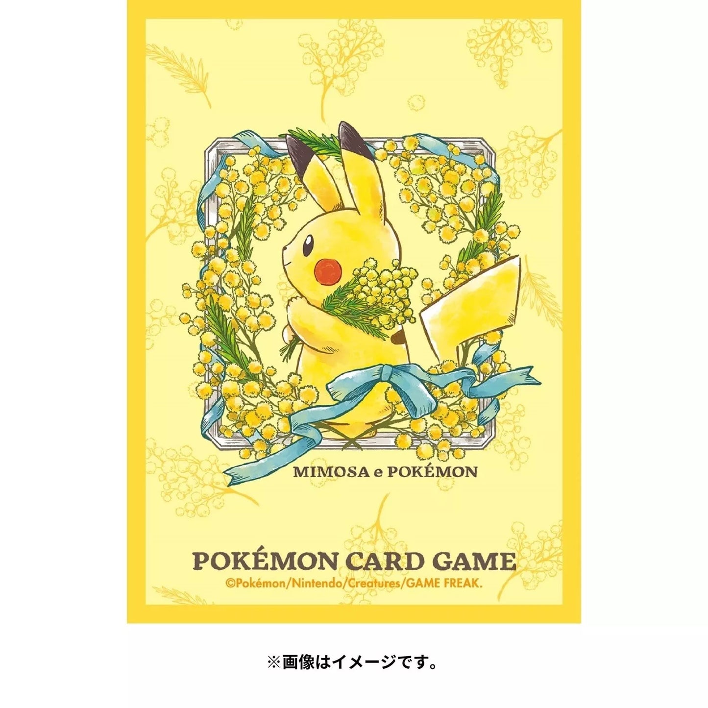 Pokemon Center Japan Deck Sleeves Set Of 64 Pikachu Flowers Mimosa