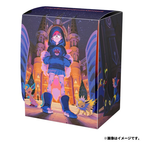 Official Pokemon Center Japan Penny Cassiopeia Eeveelutions TCG Deck Box Plastic