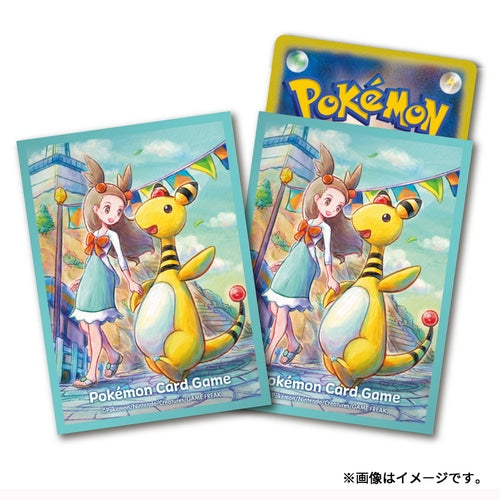 Official Pokemon Center Japan Ampharos & Jasmine Card Sleeves Set of 64