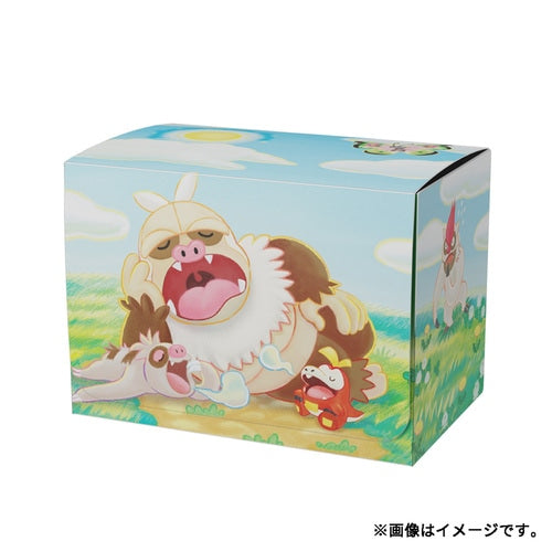 Official Pokemon Center Japan Slaking, Slakoth, & Fuecoco Plastic Double Deck Box