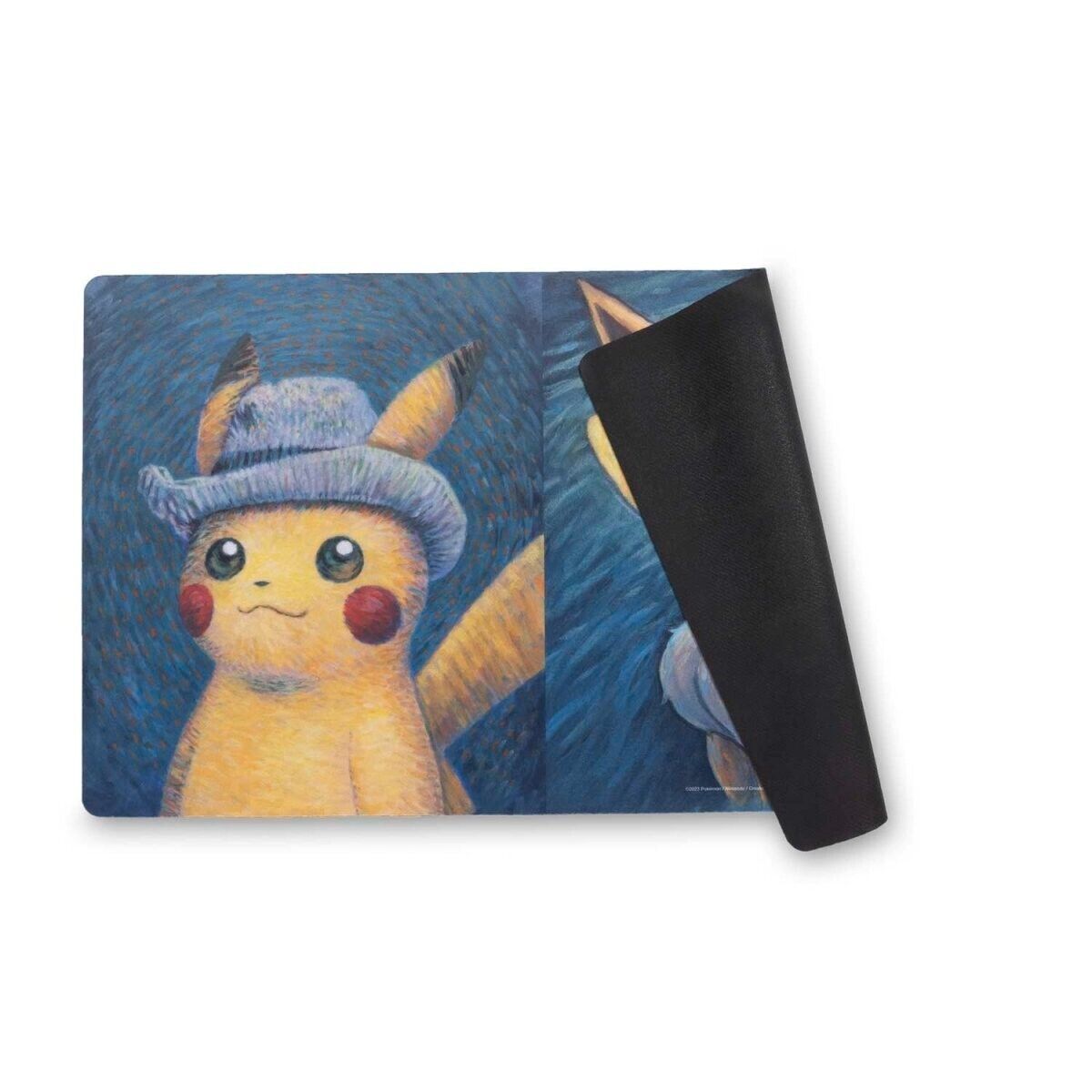 Van Gogh Museum: Pikachu & Eevee Inspired by Vincent's Self-Portraits Playmat