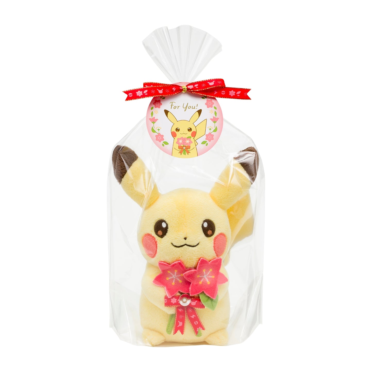 Official Pokemon Center Japan Pikachu Holding Gracidea Flower Gift Plush