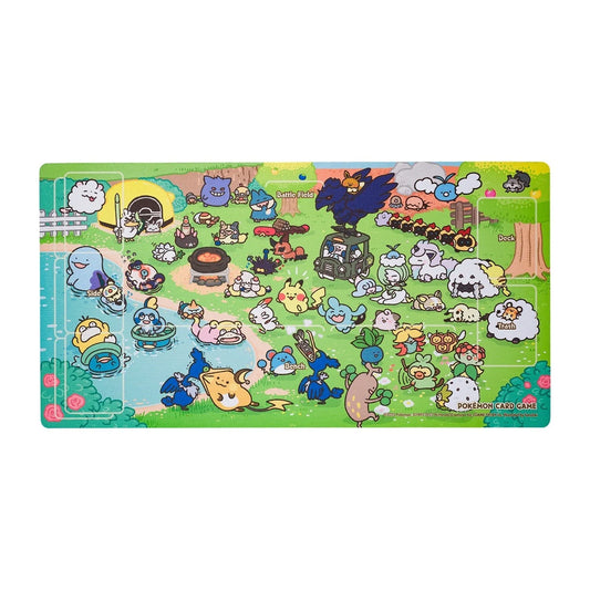 Pokemon Center Japan Rubber TCG Playmat Yurutto Scene