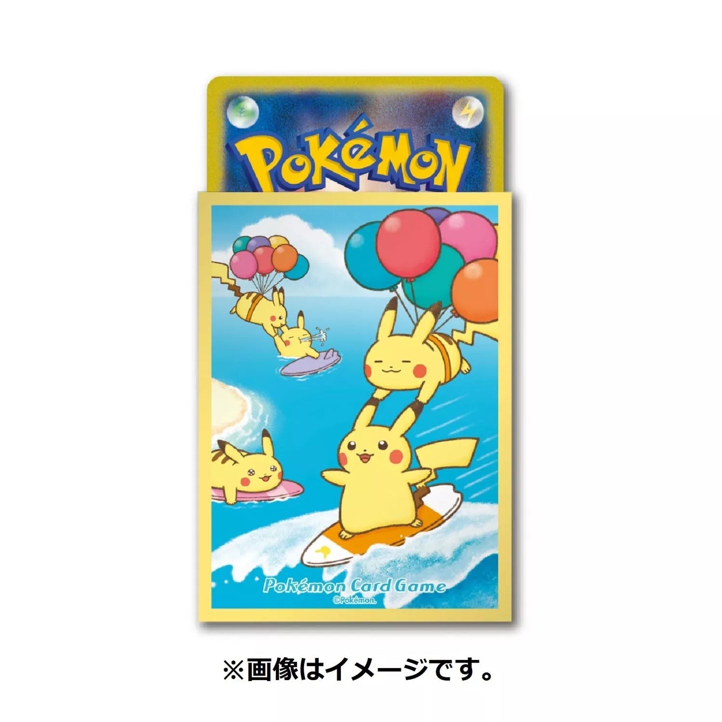 Pokemon Center Japan Surfing And Flying Pikachu Card Sleeves Set of 64