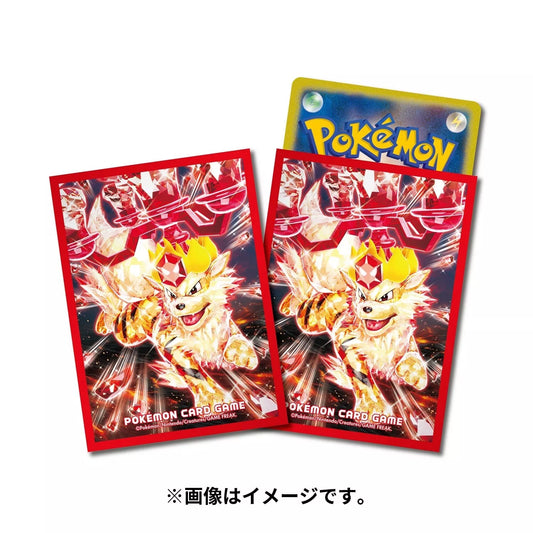 Pokemon Center Japan Tera Arcanine Card Sleeves Set of 64