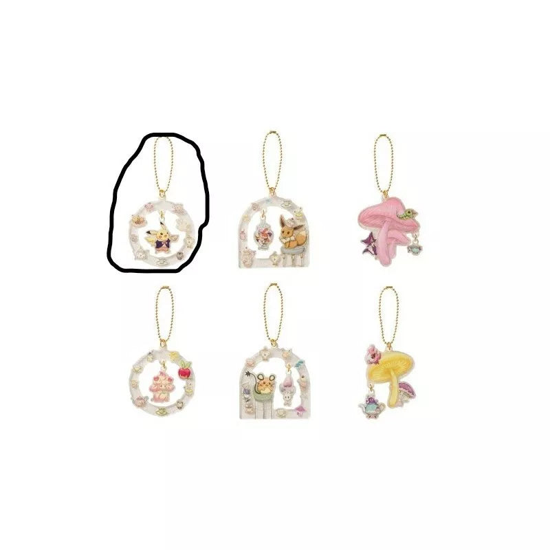 Pokemon Center Japan Acrylic Charm Keychain Mysterious Tea Party Pikachu