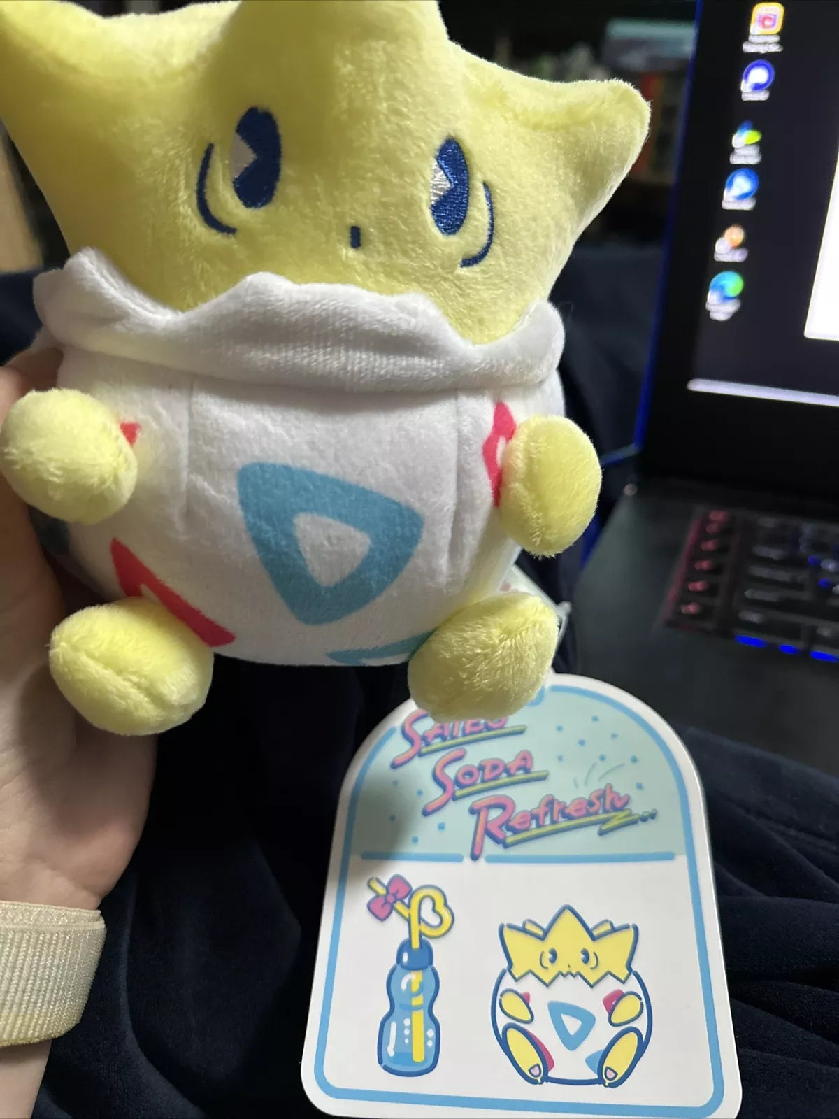 Pokemon Center Japan Togepi Saiko Soda Plush