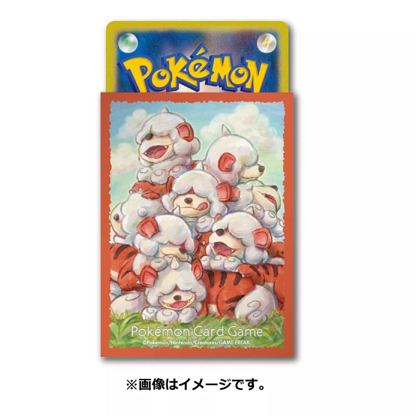 Pokemon Center Japan Card Sleeves Hisuian Growlithe Set of 64