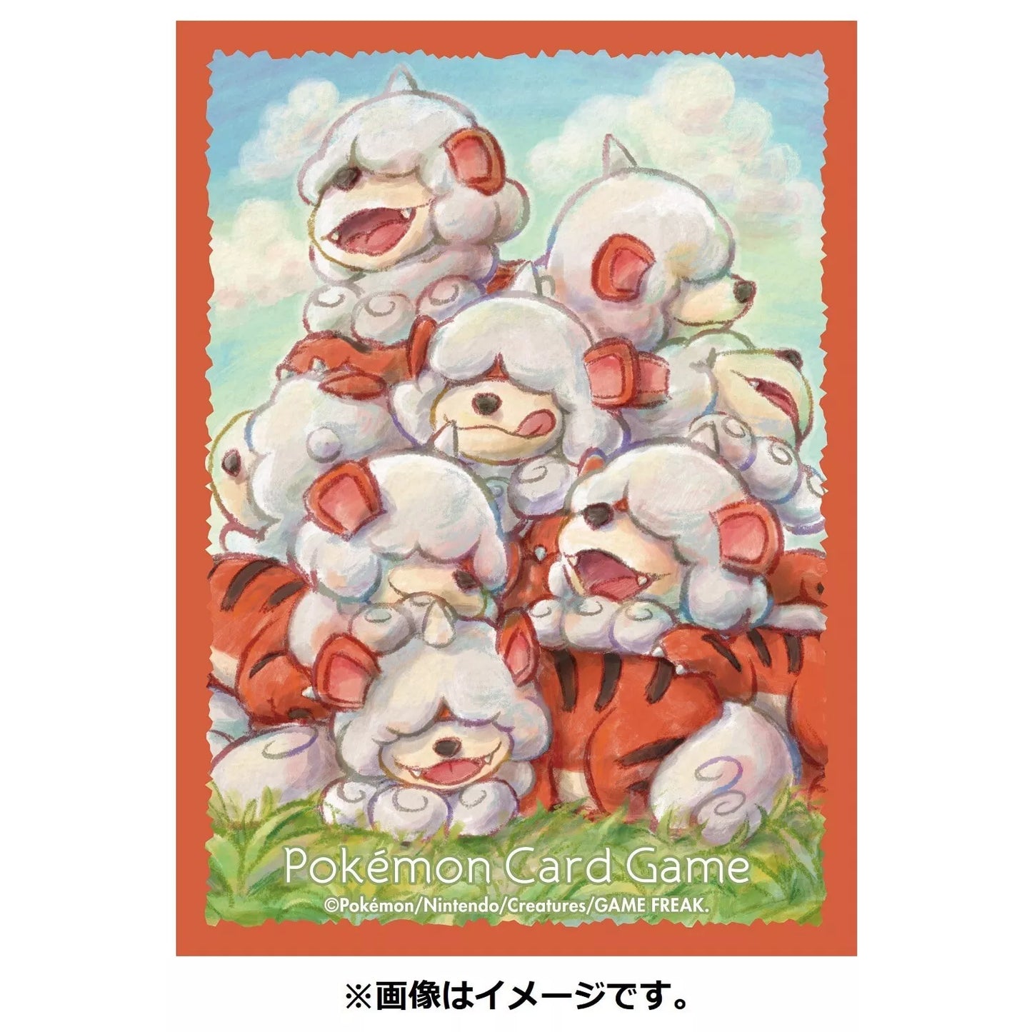 Pokemon Center Japan Card Sleeves Hisuian Growlithe Set of 64