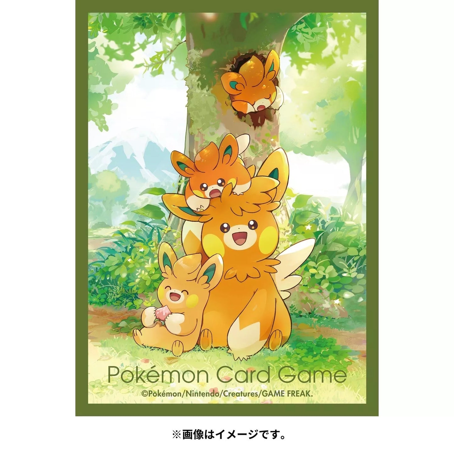 Pokemon Center Japan Card Sleeves Set Of 64 Pawmi Pawmo Pawmot Cuddling