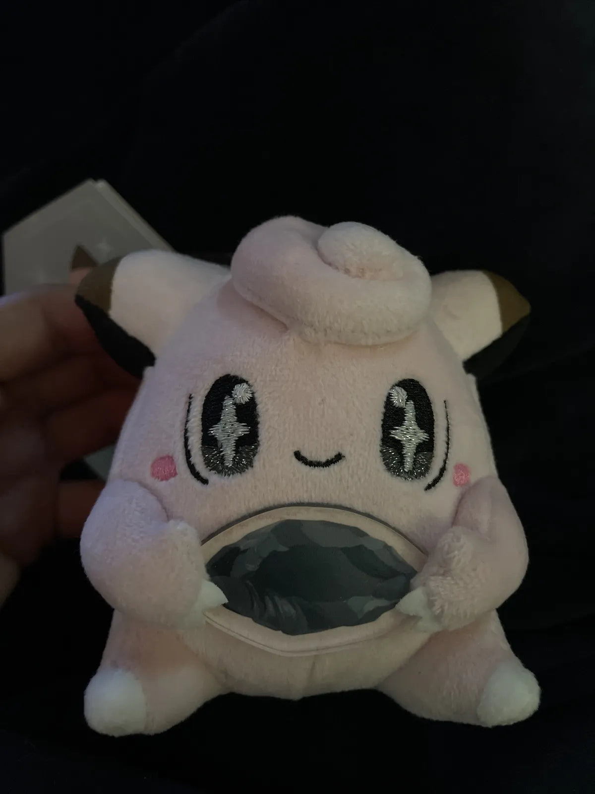 Pokemon Center Japan Clefairy Holding Stone Evolve Clefable Plush