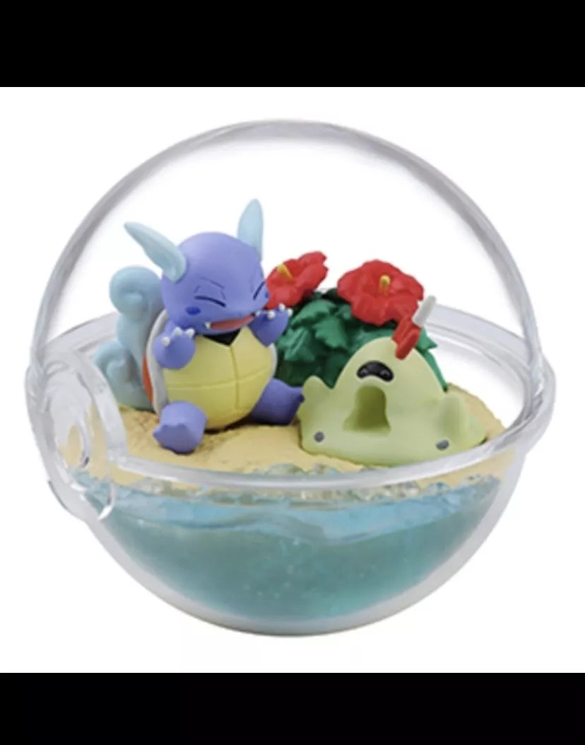 Pokemon Center Japan Four Seasons Terrarium Ball Wartortle & Sandygast