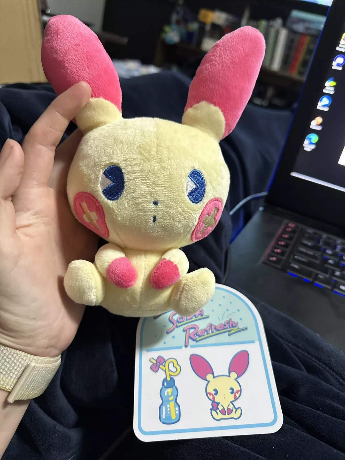 Pokemon Center Japan Plusle Saiko Soda Plush Exclusive