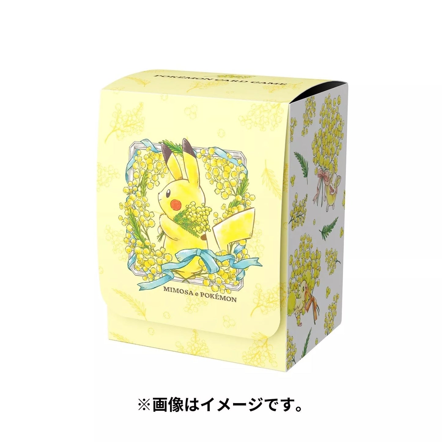 Pokemon Center Japan Plastic Deck Box Mimosa Pikachu Flowers