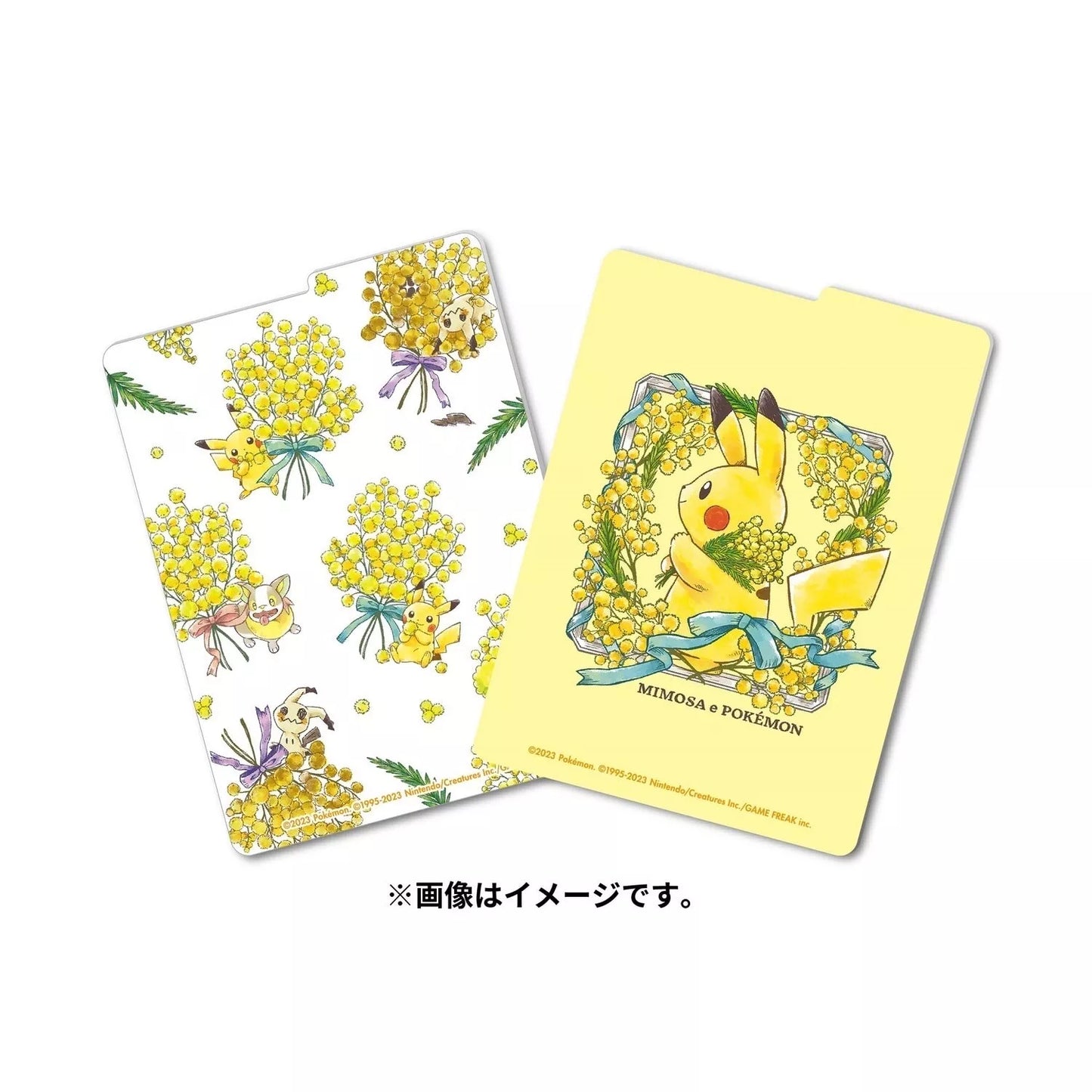 Pokemon Center Japan Plastic Deck Box Mimosa Pikachu Flowers