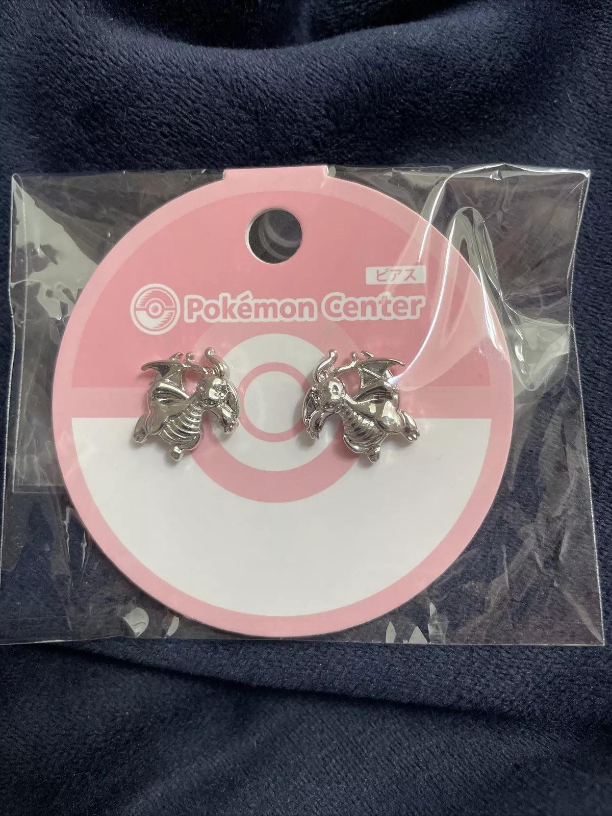 Pokemon Center Japan Surgical Steel Dragonite Earrings