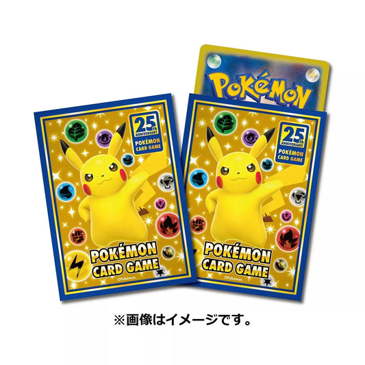 Pokemon Center Japan Pikachu 25th Anniversary 64 Card Sleeves