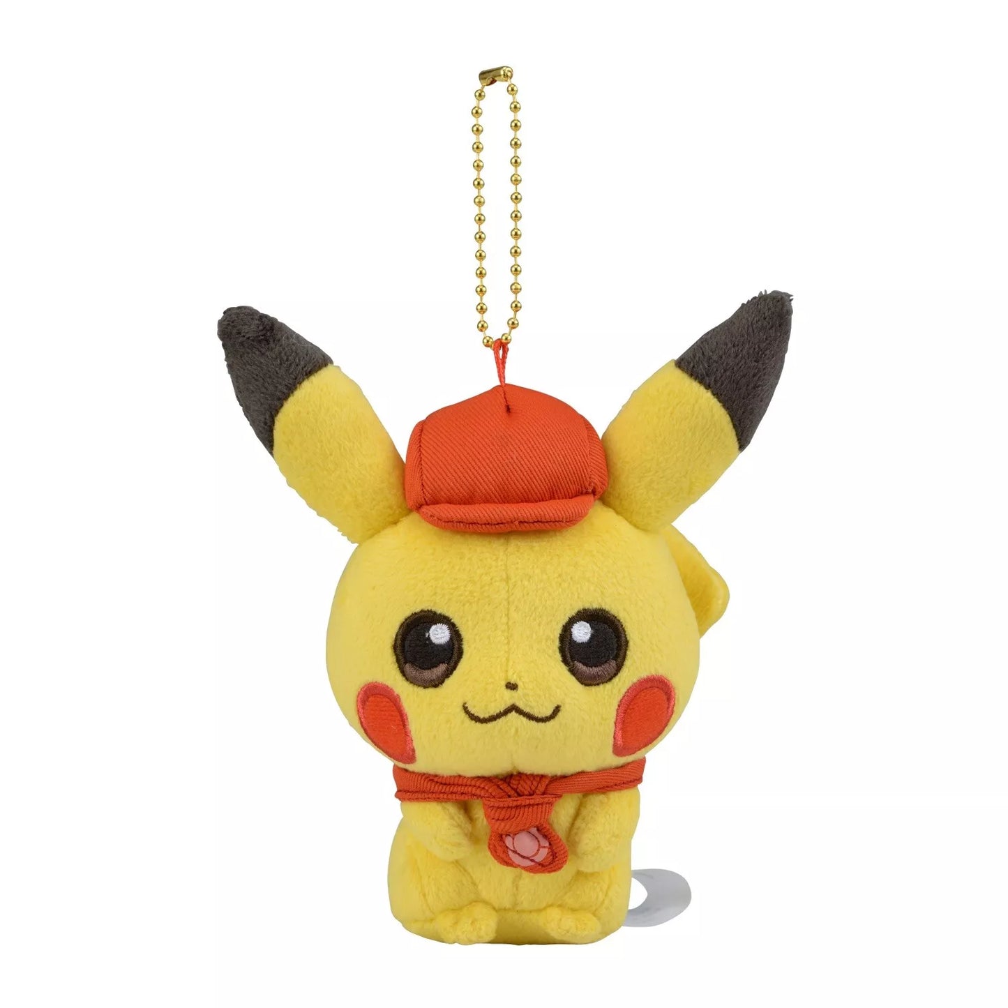 Pokemon Center Japan Pikachu Cafe Staff Plush Mascot Keychain