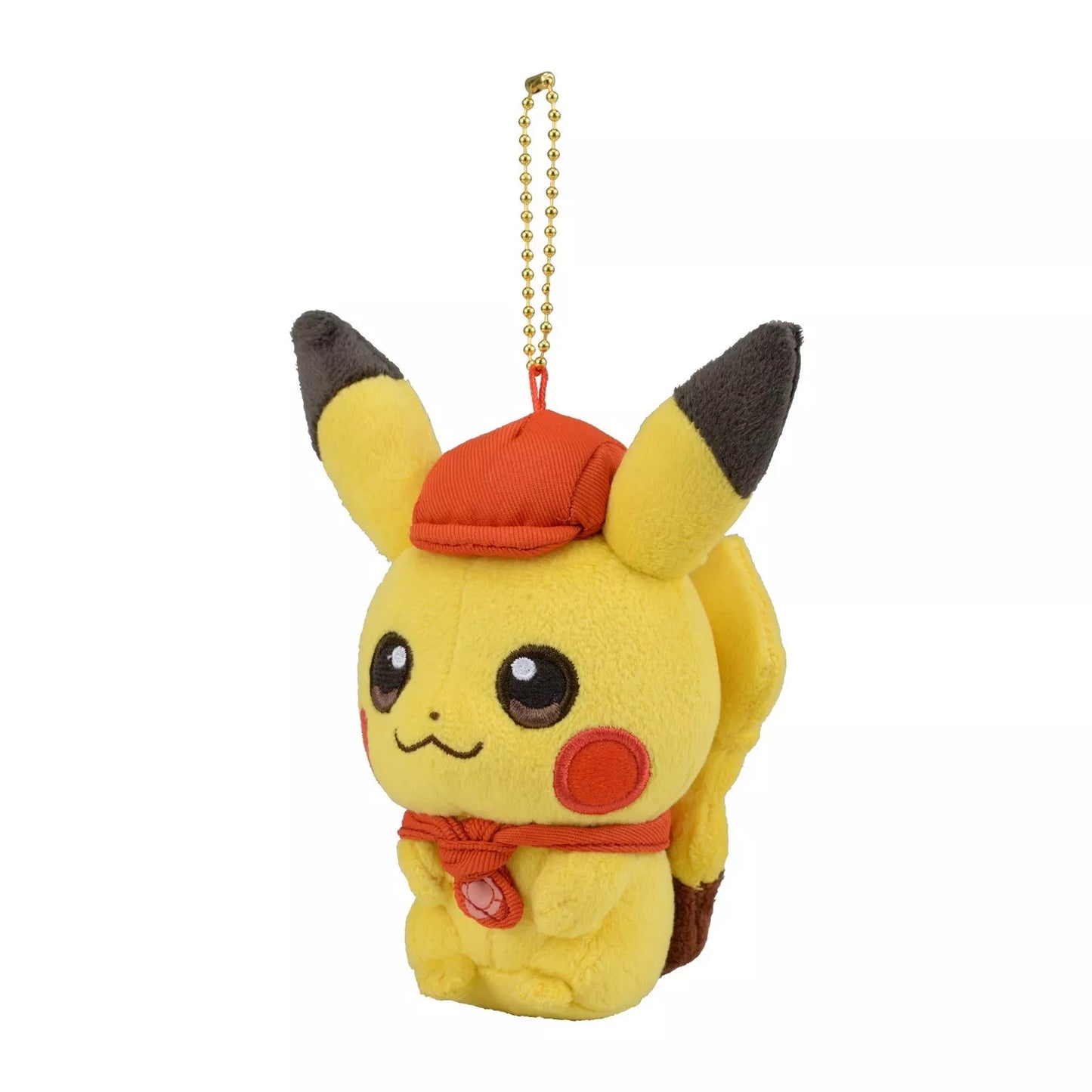 Pokemon Center Japan Pikachu Cafe Staff Plush Mascot Keychain