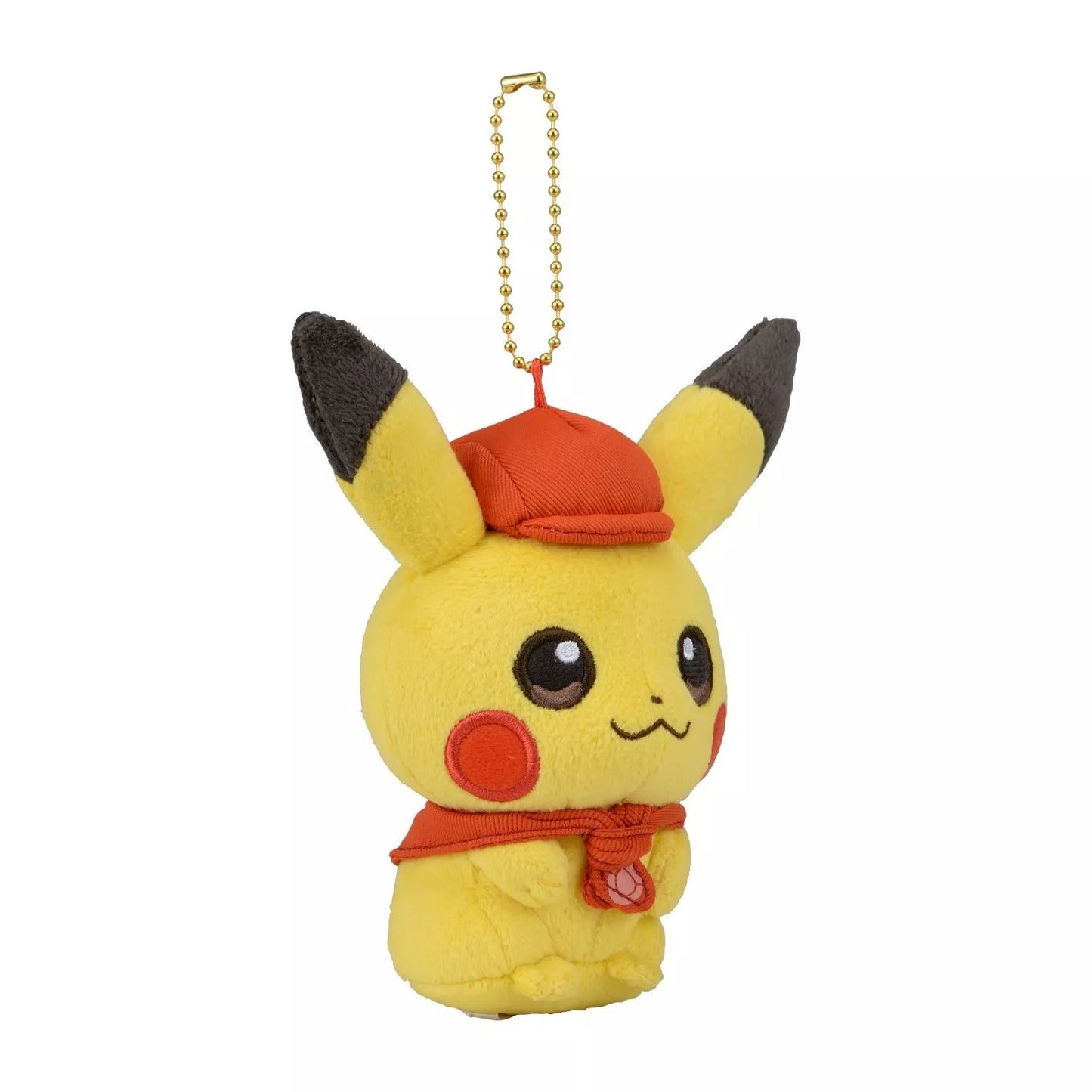 Pokemon Center Japan Pikachu Cafe Staff Plush Mascot Keychain