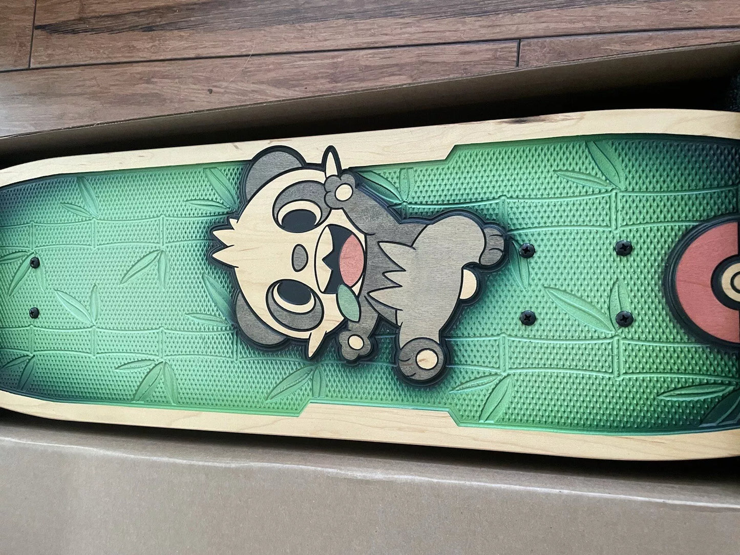 Pokemon Center Official Bear Walker Pancham Skateboard