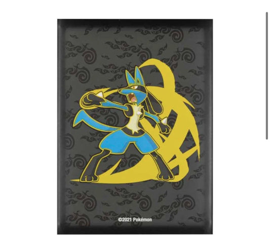 Pokemon Center USA Card Sleeves Lucario Focused Fighter Set of 65