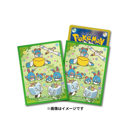 Pokémon Center Japan Eiscue Maril Flowers Set Of 64 TCG Card Sleeves