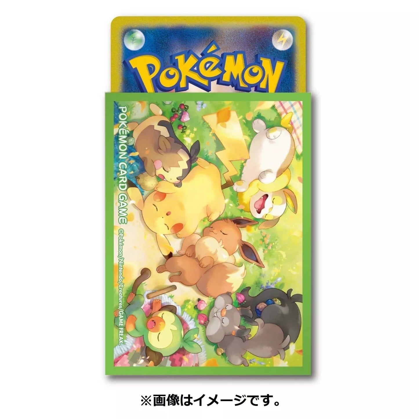 Pokemon Center Japan Pikachu Eevee Napping Card Sleeves Set of 64