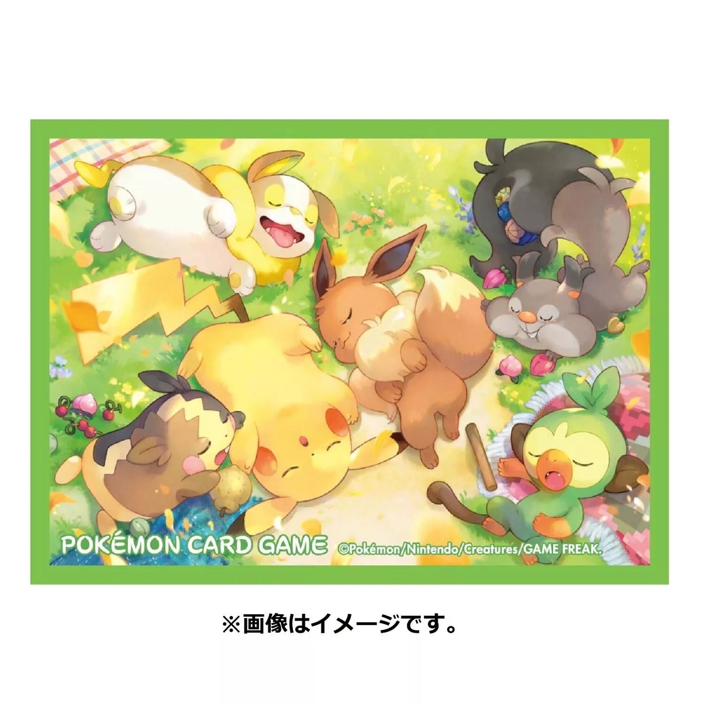 Pokemon Center Japan Pikachu Eevee Napping Card Sleeves Set of 64