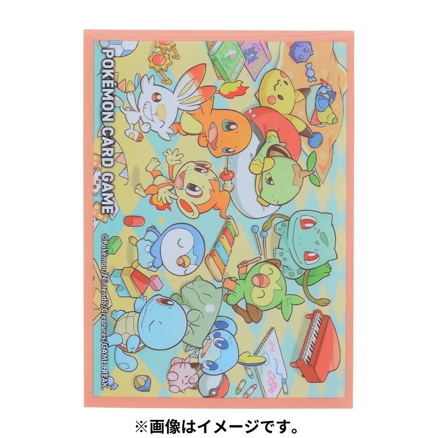 Pokemon Center Japan Playroom School  Starters Set of 64 TCG Sleeves