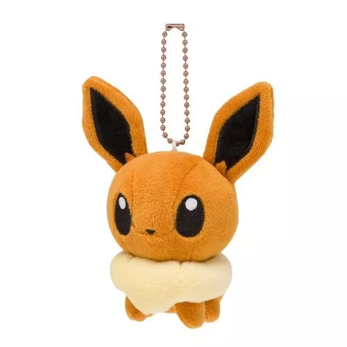 Japanese Pokemon Center Eevee Pokedoll Plush Keychain