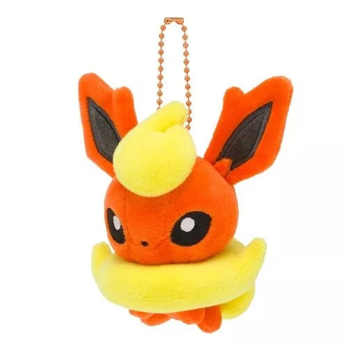 Japanese Pokemon Center Flareon Pokedoll Plush Keychain