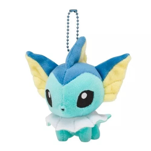 Japanese Pokemon Center Vaporeon Pokedoll Plush Keychain